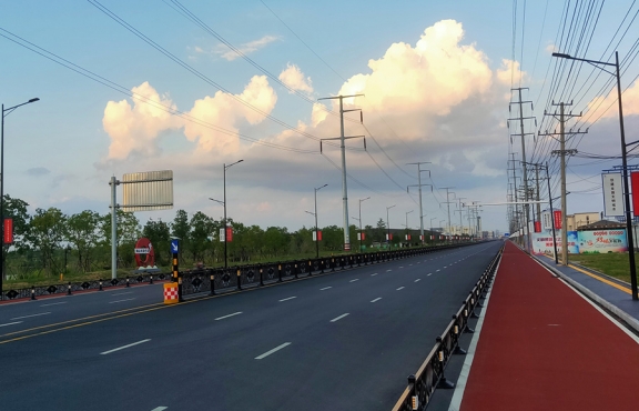 提升改造完成后的春順路，暢安舒美